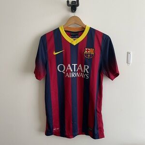 Barcelona Striped Soccer Jersey